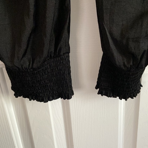 Twentyone Black Strapless Ruffle Smocked Jumpsuit Size Medium - Picture 4 of 7